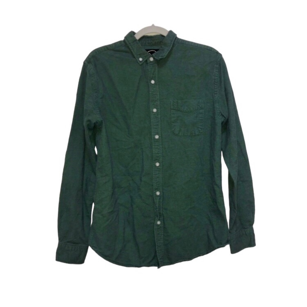 Birch Black Forest Green Button Down